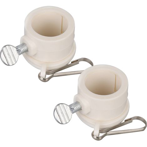 Lot de 2 anneaux de fixation pour drapeau, diamètre 2,5 cm (1 pouce), anti-enroulement, rotatifs, avec œillets et accessoires pour mât. (1/5)