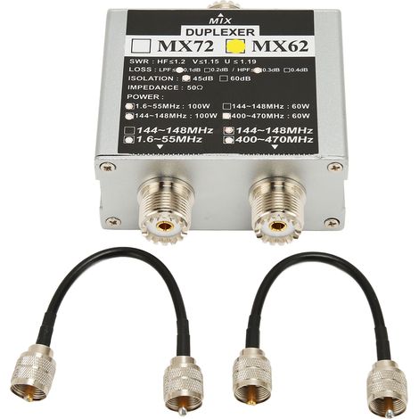 VHF/UHF/HF-Kurzwellen-3-Band-Antennenkombinator für Duplex-Sendestation