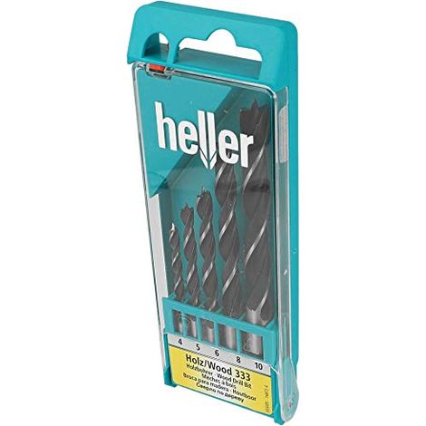 Holzspiralbohrerset HELLER® CV 5-tlg Ø 4/5/6/8/10 mm (1/3)