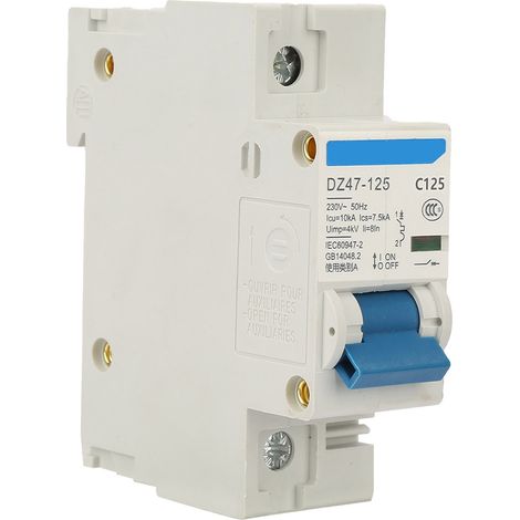230V 80/100/125A Leistungsschalter DZ47-125 1P Miniatur-Leistungsschalter (125A) (1/5)