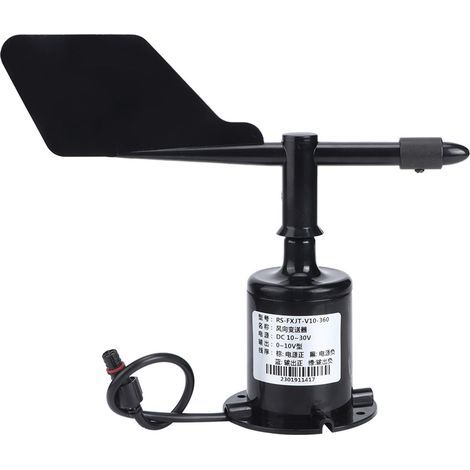 360°-Windmessumformer, Windgeschwindigkeitsmesser, Anemometer, Messgerät für Umgebungswetter, 0–10 V, 0,7 m Patchkabel (1/5)