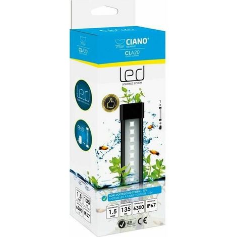 Eton Ciano CLA60 Plants iluminación negra LED 8W para acuario