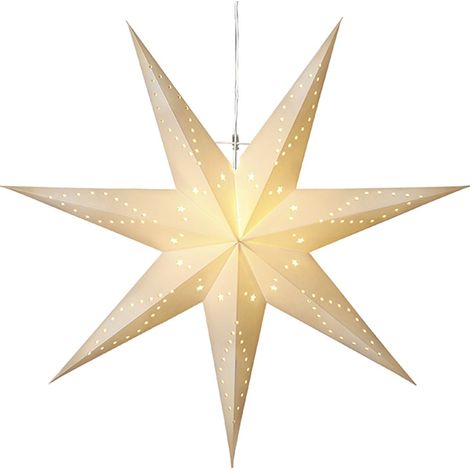 Star Trading Étoile en papier 'Katabo', blanc, grand, Ø 100cm