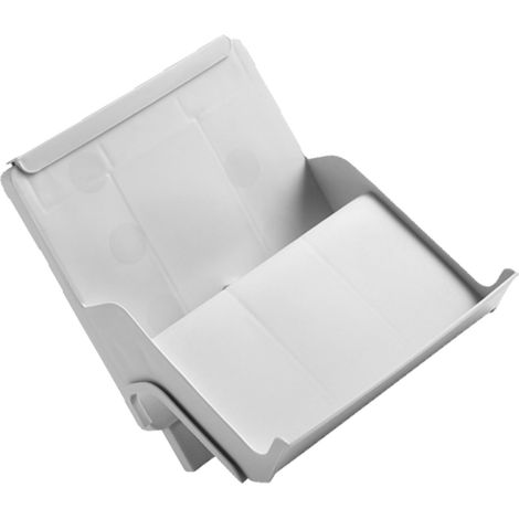 Étagère à chaussures empilable et combinée, gain de place, en plastique, à plusieurs niveaux, gris et blanc. (1/5)