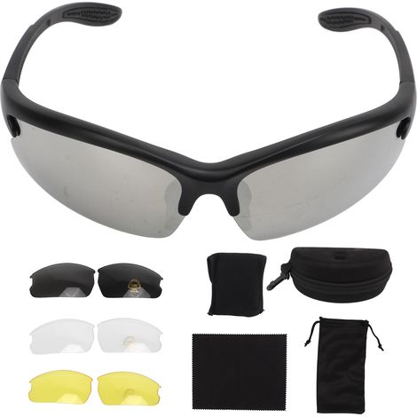 Lunettes de protection militaire résistantes aux impacts, anti-vent et anti-sable pour le tir en extérieur (1/5)