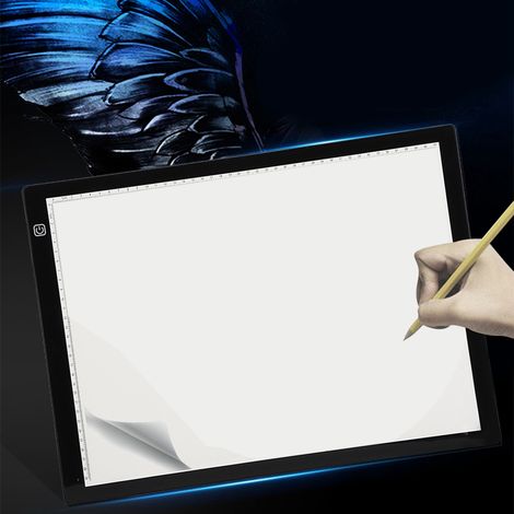 Tablette à dessin A3 lumineuse LED, planche de traçage réglable, pupitre de copie avec bord magnétique (1/5)