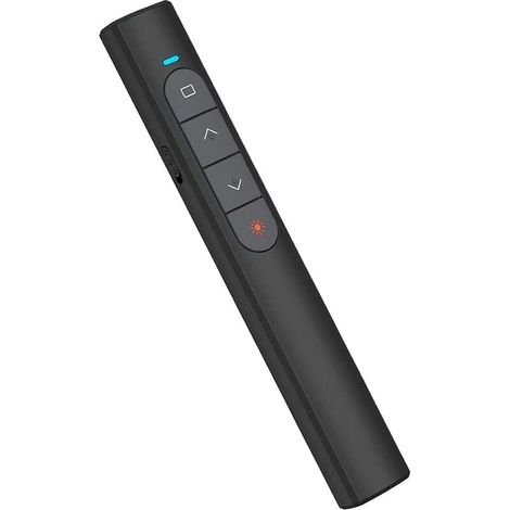 Telecommande Ordinateur Powerpoint avec Volume de Lien Hypertexte, 2.4GHz USB Télécommande Powerpoint Pointeur Sans Fil Presentation Cliqueur Zapette Powerpoint pour Ordinateur PC Portable (1/5)