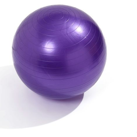 Ballon D'Exercice - Ballon De Stabilité Anti-Éclatement 65 cm - Pour Yoga Pilates Renforcement Du Core - Kit Complet Avec Pompe À Air Et Bouchon De Rechange (1/5)
