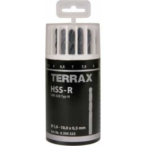 Set di trapani TERRAX Confezione DIN 338 19 Pezzi (10 Unità) (1/2)