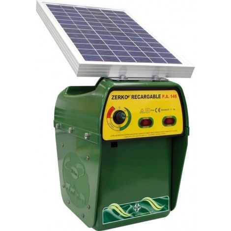 Zerko ricaricabile con/batteria 12 V 18 AH e pannello 10 W