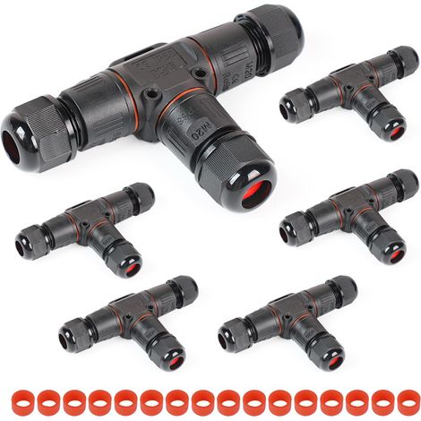 Connecteur de Câble Étanche 3 Pôles IP68 3-12 Mm 6 Pièces Forme (1/5)