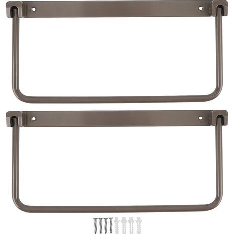 Greensen Étagère à Chaussures RV en Alliage D'aluminium, étagère à Chaussures Murale Pliable, Armoire à Chaussures Peu Encombrante pour Camping-Car, Yacht, Rangement de Chaussures (Brown). (1/5)