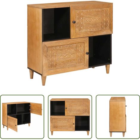 Rangement salon - Buffet Marron clair 33,5 x 80 x 75 cm (1/5)