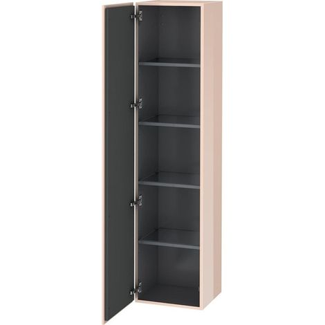 Armoire L-CUBE 400x363x1760mm ouverture gauche perle d'abricot haute brillance