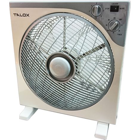 talox ventilador box fan suelo 40 ø cm 3 velocidades 50 w vlb50