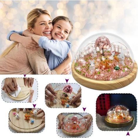 Veilleuse DIY, Veilleuse Lapin Créatif DIY, Décoration de Chambre, Cadeaux anniversaire de Noël pour Enfants 5 - 12 Ans (1/4)