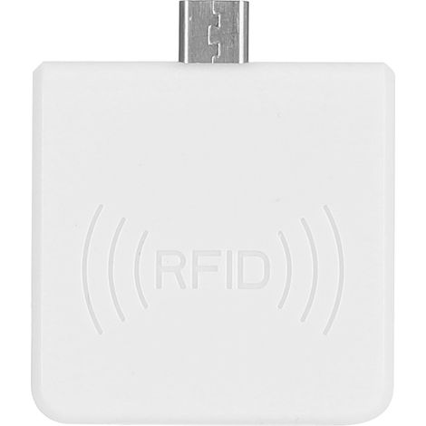 Lecteur de carte mini sans contact Adaptateur ID pour téléphone mobile Smart Micro USB Convertisseur Blanc (1/5)