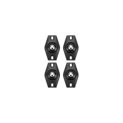 4 Pièce Petite Roulette, Mini Roulettes pour Meubles, Roulettes Pivotantes, Roulettes Pivotantes Auto-Adhésives à 360 Degrés, Mini Roue Universelle Autocollante, Pour Poubelles Boîtes, Meuble