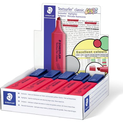 ROTUL.FLUOR STAED.364 TXSF. ROJO - Pack de 10 unidades