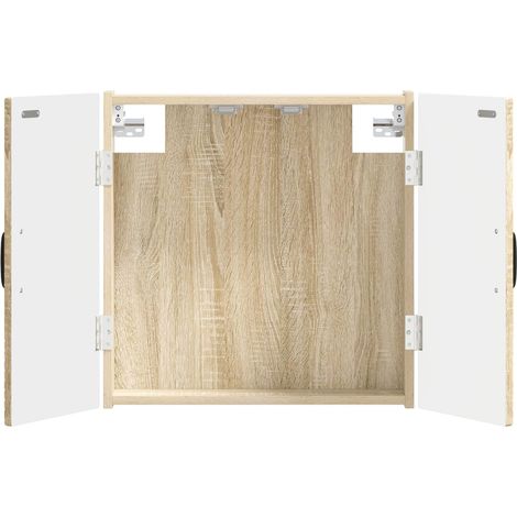 vidaXL Armario para dianas UTRECHT Roble Sonoma 52,5 x 10,5 x 53,5 cm (1/2)