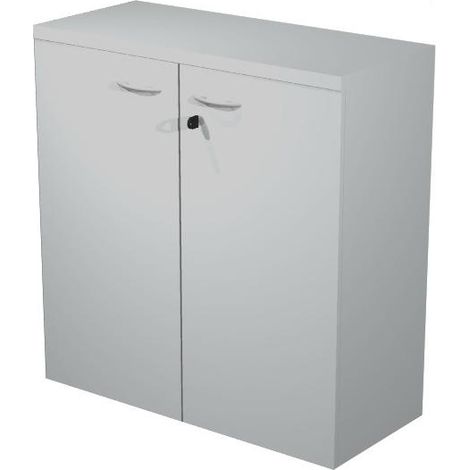 ARTEXPORT ESTANTERÍA BAJA PRESTO CON PUERTAS 1 ESTANTE 22MM REGULABLE CON TRASERA GRIS