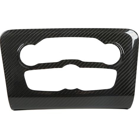 Garniture de remplacement en fibre de carbone pour panneau multimédia, interrupteur de climatisation de console centrale, pour Dodge Charger 2010-2022 (1/5)