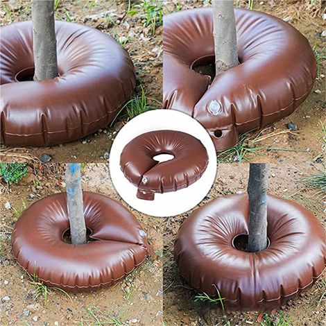 Sac D Arrosage Pour Arbres - 15 Gallons - En PVC Épais - Système À Libération Lente - Pour Jeunes Arbres En Plein Air - Lot De 4 (1/5)