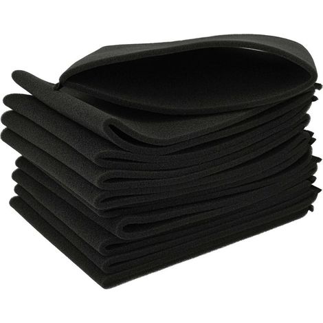 10x filtre compatible avec Einhell RT-VC 1420 RT-VC 1600 E, RT-VC 1525 SA, RT-VC 1500 WM aspirateur - Filtre en mousse noir (1/5)