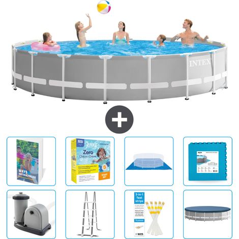Prism Frame Pool Rund - 549x122 cm - 9-teilig S566