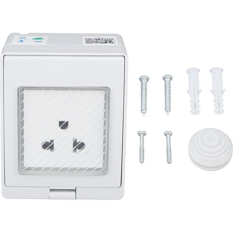 Presa Wifi 240V IP55 per bagno, presa in ABS per esterni, impermeabile, PC ABS, resistente agli schizzi, intelligente, Wifi per bagno, cantina, balcone, esterno.