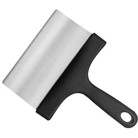 Grattoir à barbecue, grattoir alimentaire avec manche pour accessoires de barbecue, outils de nettoyage en acier inoxydable pour plaques de cuisson, facile à démonter lot de 1 (1/5)