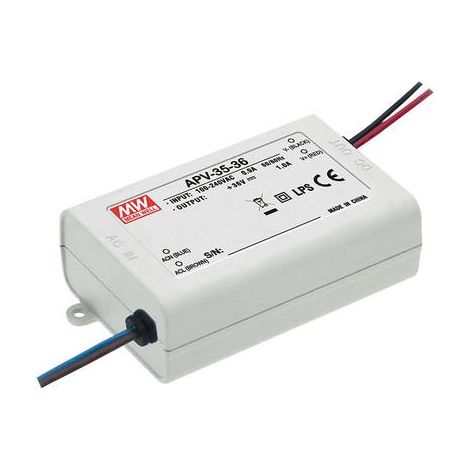 DRIVER LED MEAN WELL APV-35-36 36 W 36 V 1000 MA TENSION CONSTANTE