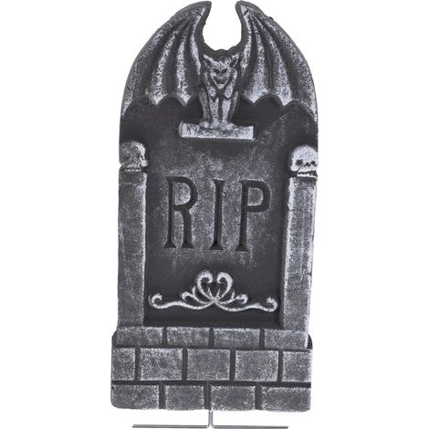 Pierre Tombale Décoration Halloween en Mousse 1Pc Accessoire Maison Hantée Ornement Pierre Tombale Bricolage Décor Fête Halloween