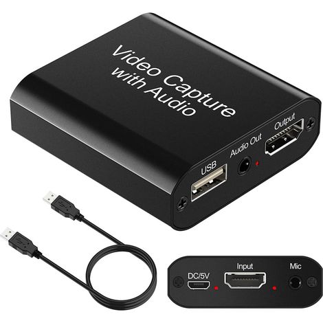 Andowl - Dispositivo Acquisizione Video Audio Registratore Q-hd485 Hdtv 4k Usb Computer - (1/5)