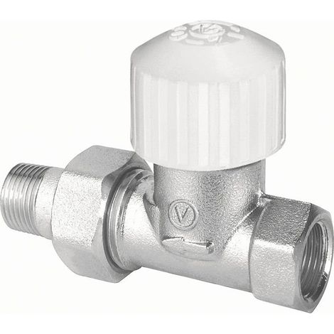 Valvola termostatica diritta VECTOR tipo ZT22 DN15, nichelata, con preregolazione