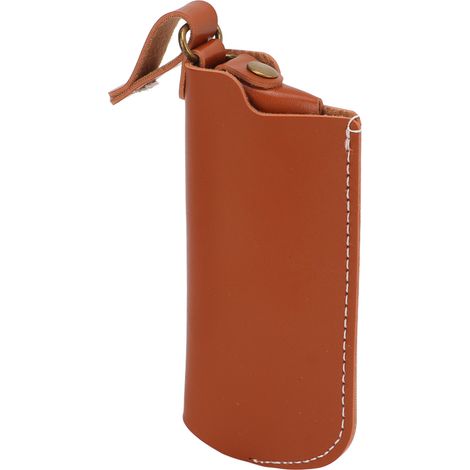 Étui de protection en cuir rustique pour briquet, fait main, idéal pour le camping et le café. (1/5)