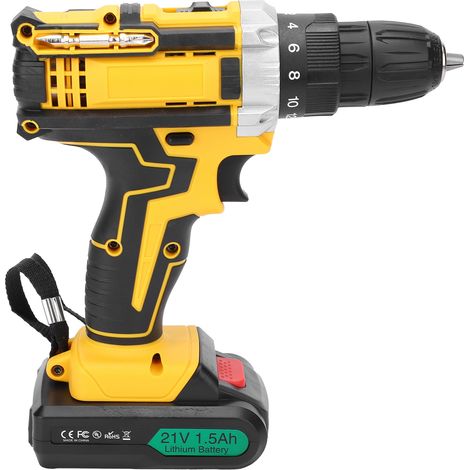 Perceuse électrique à poignée pistolet, tournevis à torsion élevée CW et CCW, outil de perçage AC100240V (prise UE) (1/5)
