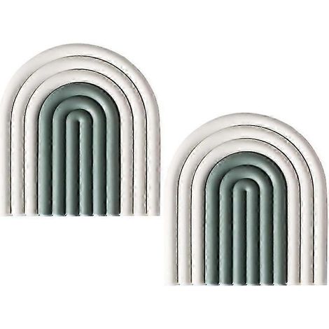 Silikon-Getränkeuntersetzer-Set, widerstandsfähige Untersetzer für Tische aus Holz und Granit-Green (1/3)