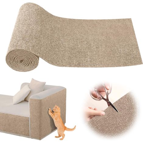 1 Tapis Griffoir Chat,Auto-adhésif,Polyester,Découpable,Protection Canapé Meubles (1/5)