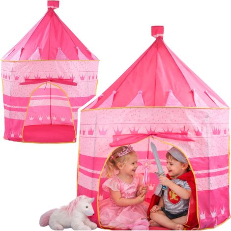 Prinzessinnenpalast-Zelthaus für kleine Prinzessinnen, rosa, 135 x 105 cm