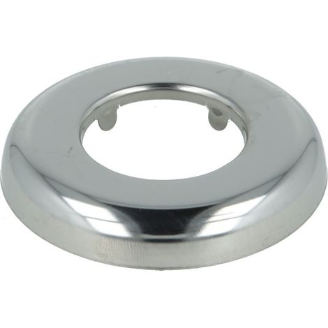 Rosace de siphon, laiton chromé 65 x 32 x 15 mm