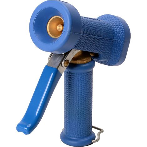 Wassersprühkopf, G1/2" (20 mm) Sprühdüse mit Innengewindeanschluss für Schlauch, geeignet zum Autowaschen, Pflanzengießen, Tierwaschen und für den Haushalt. Blaue Balg-Spritzpistole.