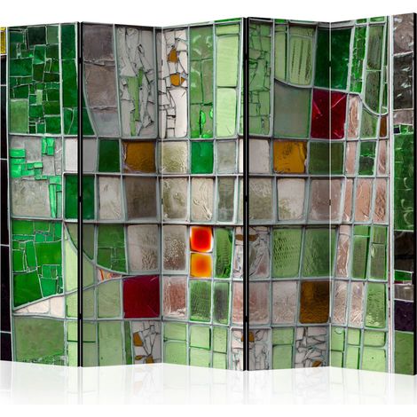 Paravento - Emerald Stained Glass II [Room Dividers] - 225x172 (1/4)