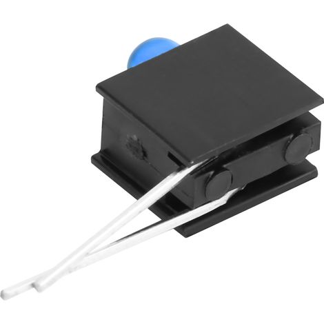 Support de lampe LED 3 mm à un seul trou latéral/support à 1 trou, compatible avec les lumières jaune-vert et bleue (1/5)