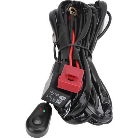 Faisceau de câblage 3m 40A 12V LED étanche pour projecteur, câble de phare pour quad, voiture, moto et bateau (1/5)