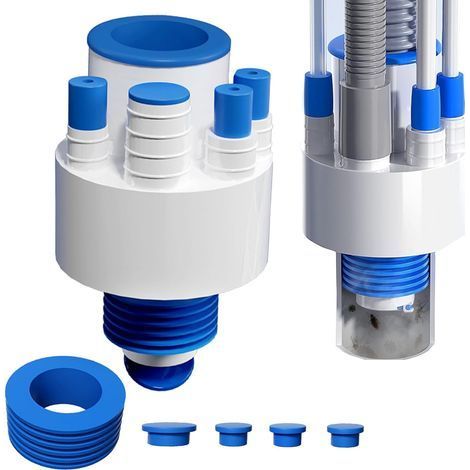 Adattatore di scarico per lavatrice 40-75 mm, accessorio di collegamento per lavatrici e lavastoviglie, guarnizione per tubo flessibile di lavatrici e lavastoviglie. (1/5)