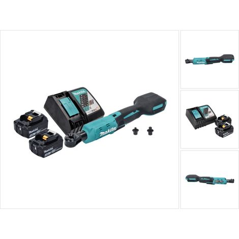Avvitatore a cricchetto a batteria Makita DWR 180 RM 18 V 47,5 Nm 1/4" 3/8" + 2x batteria ricaricabile 4,0 Ah + caricabatterie