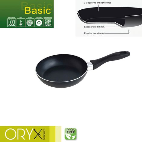 Padella Basic Alluminio Antiaderente 18 cm./3mm. (1/5)