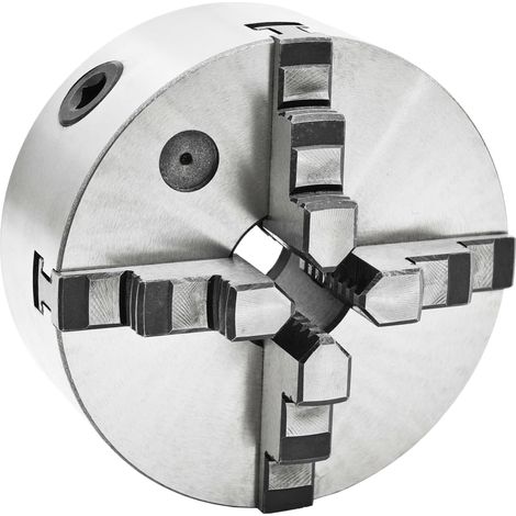 Vidaxl – Mandrin auto-centrant 4 mâchoires 160 mm acier HT300 – Précision de serrage pour matériaux solides – Vitesse max 2500 tr/min