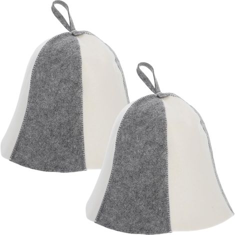 Chapeau de sauna ergonomique en feutre pour homme et femme, accessoire de chambre à vapeur, appui-tête en feutre séchant à la chaleur, pièces essentielles pour salle de vapeur, apparence simple et (1/2)
